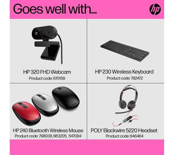 HP M22f Full HD 21.5" IPS LCD Monitor - Black & Silver