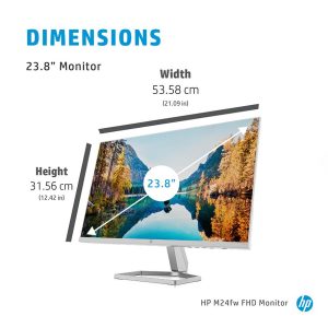 HP M24fw Full HD 23.8" IPS LCD Monitor - White