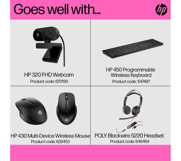 HP M32f Full HD 31.5" VA LCD Monitor - Black & Silver