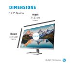 HP M32f Full HD 31.5" VA LCD Monitor - Black & Silver