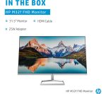 HP M32f Full HD 31.5" VA LCD Monitor - Black & Silver