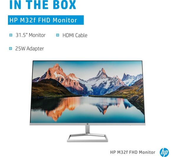 HP M32f Full HD 31.5" VA LCD Monitor - Black & Silver