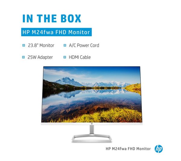 HP M24fwa Full HD 23.8" IPS LCD Monitor - White