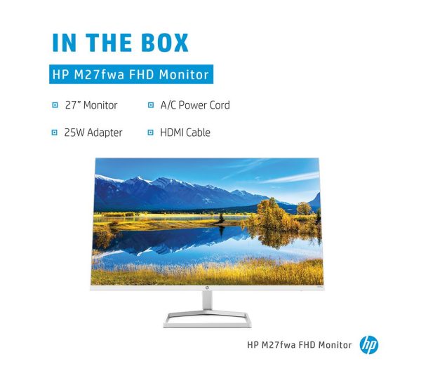 HP M27fwa Full HD 27" IPS LCD Monitor - White