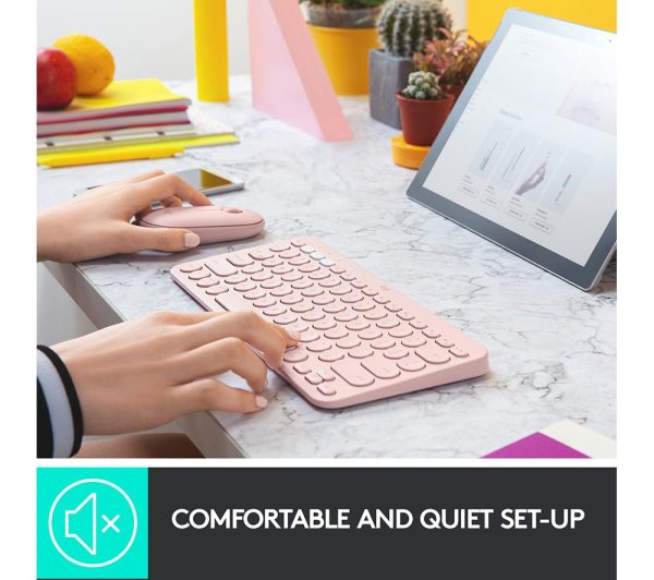 LOGITECH MX Keys Mini Wireless Keyboard & MX Anywhere 3 Wireless Darkfield Mouse - Rose