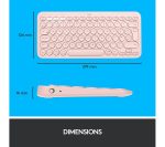 LOGITECH MX Keys Mini Wireless Keyboard & MX Anywhere 3 Wireless Darkfield Mouse - Rose