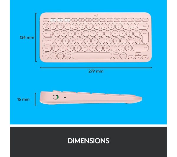 LOGITECH MX Keys Mini Wireless Keyboard & MX Anywhere 3 Wireless Darkfield Mouse - Rose