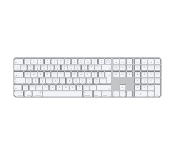 APPLE Magic Wireless Keyboard with Touch ID & Numeric Keypad - Black & Silver