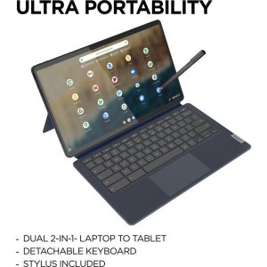 LENOVO IdeaPad Duet 5 13.3" 2 in 1 Chromebook - Snapdragon 7c Gen 2, 256 GB eMMC, Blue