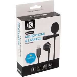 KINSMAN KMIC09 Lavalier Microphone & Earpiece