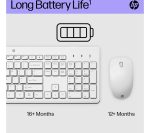 HP 230 Wireless Keyboard & Mouse Set - White