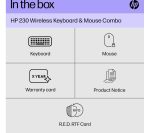 HP 230 Wireless Keyboard & Mouse Set - White