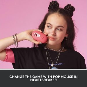 LOGITECH Pop Wireless Optical Mouse - Heartbreaker Rose