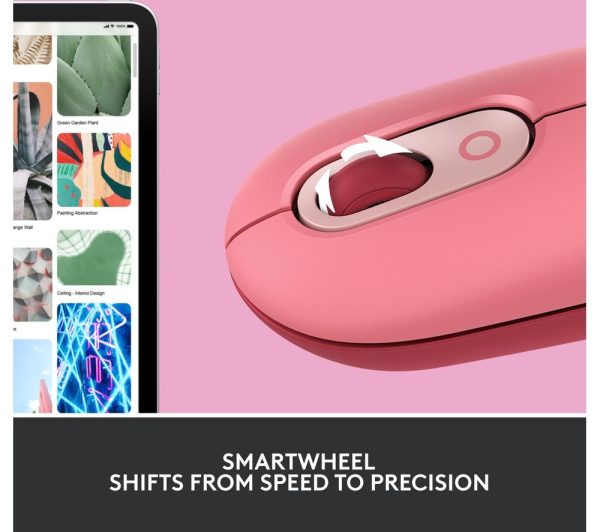 LOGITECH Pop Wireless Optical Mouse - Heartbreaker Rose