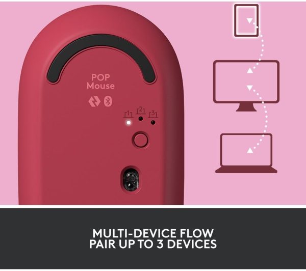 LOGITECH Pop Wireless Optical Mouse - Heartbreaker Rose