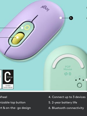 LOGITECH Pop Wireless Optical Mouse - Daydream Mint