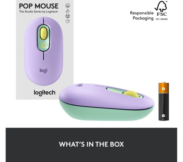 LOGITECH Pop Wireless Optical Mouse - Daydream Mint