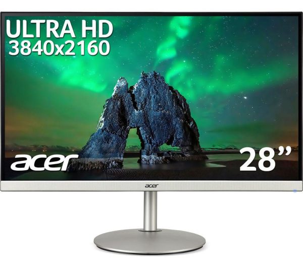 ACER CB282Ksmiiprx 4K Ultra HD 28â€ LED Monitor - Black & Silver