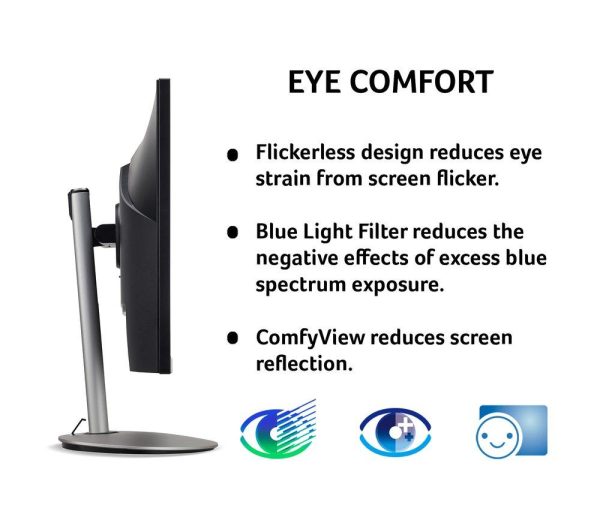ACER CB282Ksmiiprx 4K Ultra HD 28â€ LED Monitor - Black & Silver