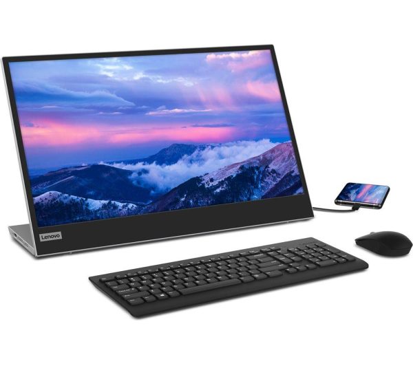 LENOVO L15 Full HD 15.6" IPS LCD Mobile Monitor - Black