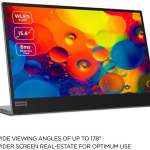 LENOVO L15 Full HD 15.6" IPS LCD Mobile Monitor - Black