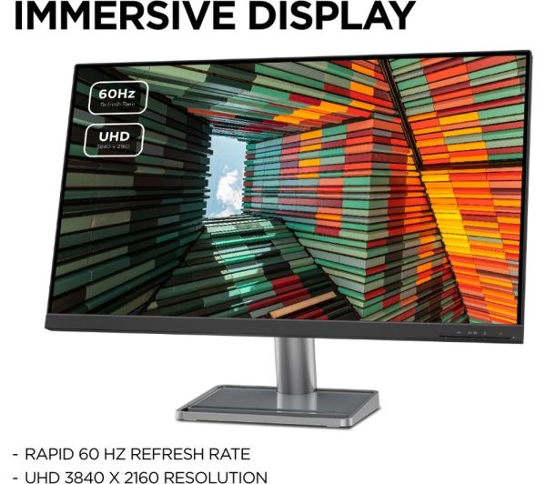 LENOVO L32p-30 31.5" 4K Ultra HD IPS LED Monitor - Black & Grey