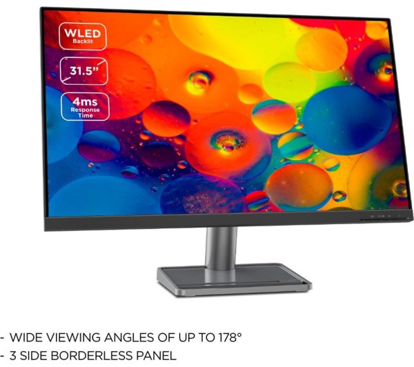 LENOVO L32p-30 31.5" 4K Ultra HD IPS LED Monitor - Black & Grey