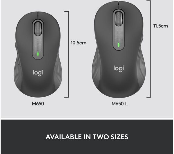 LOGITECH Signature M650 Wireless Optical Mouse - Graphite
