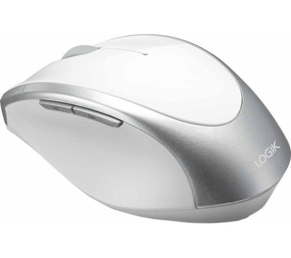 LOGIK LWLMWH23 Wireless Optical Mouse - White