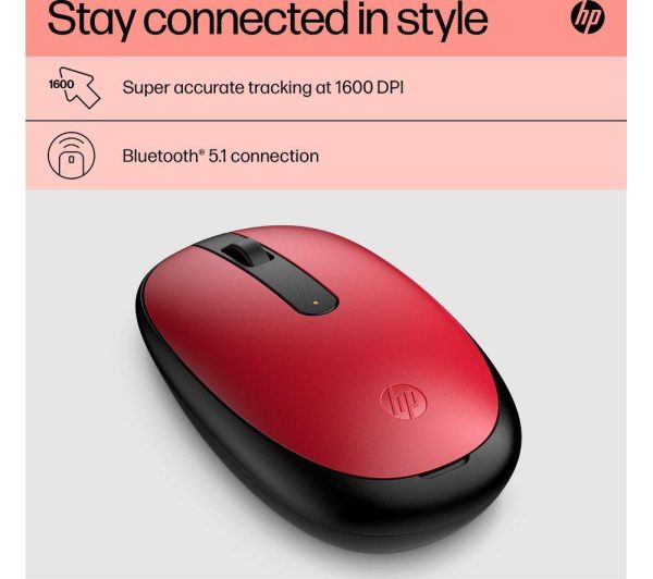 HP 240 Bluetooth Wireless Optical Mouse - Red