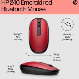 HP 240 Bluetooth Wireless Optical Mouse - Red