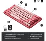 LOGITECH MX Mechanical Mini for Mac Tactile Quiet Wireless Keyboard - Pale Grey