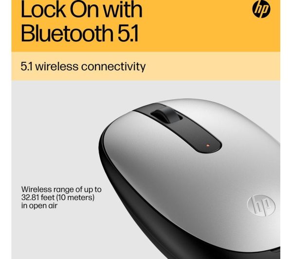 HP 240 Bluetooth Wireless Optical Mouse - Silver