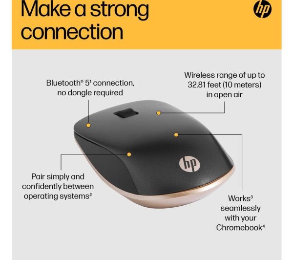 HP 410 Slim Silver Wireless Optical Mouse - Ash Silver