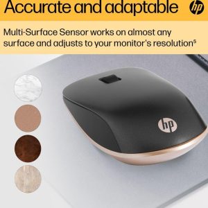 HP 410 Slim Silver Wireless Optical Mouse - Ash Silver