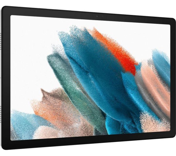 SAMSUNG Galaxy Tab A8 10.5" Tablet (32 GB, Silver) & Book Cover (Dark Grey) Bundle