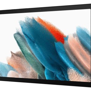 SAMSUNG Galaxy Tab A8 10.5" Tablet (64 GB, Silver) & Book Cover (Dark Grey) Bundle