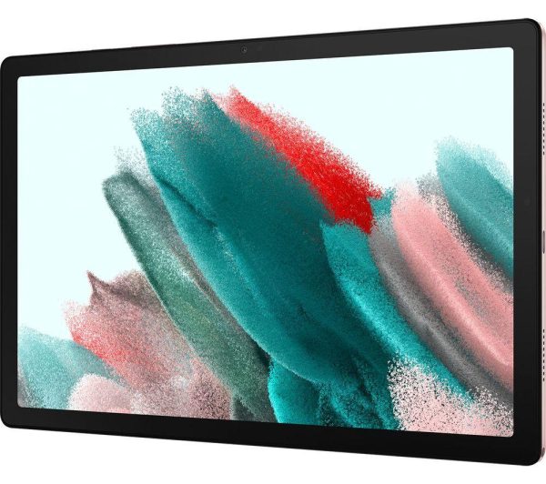 SAMSUNG Galaxy Tab A8 10.5" Tablet (64 GB, Pink Gold) & Book Cover (Dark Grey) Bundle