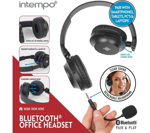 INTEMPO EE6282 Wireless Headset - Black