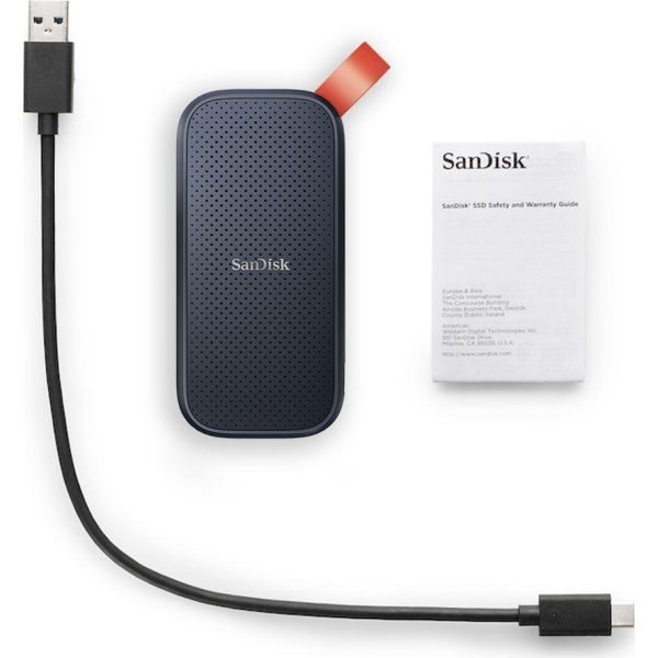SANDISK Portable External SSD - 1 TB, Black