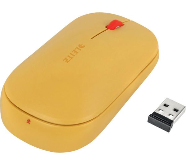 LEITZ Cosy SureTrack Dual Wireless Optical Mouse - Warm Yellow