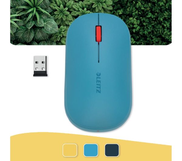 LEITZ Cosy SureTrack Dual Wireless Optical Mouse - Calm Blue