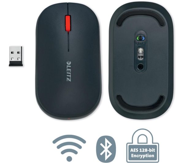 LEITZ Cosy SureTrack Dual Wireless Optical Mouse - Velvet Grey