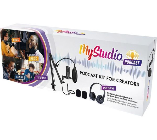 EASYPIX MyStudio 62021 Headset & Microphone Podcast Kit