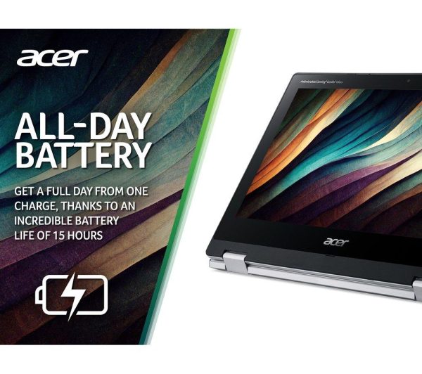 ACER Spin 311 11.6â€ 2 in 1 Chromebook - MediaTek MT8183C, 64 GB eMMC, Silver