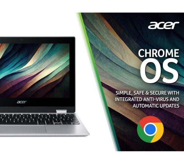 ACER Spin 311 11.6â€ 2 in 1 Chromebook - MediaTek MT8183C, 64 GB eMMC, Silver