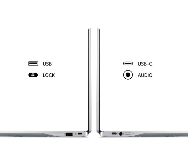 ACER Spin 311 11.6â€ 2 in 1 Chromebook - MediaTek MT8183C, 64 GB eMMC, Silver