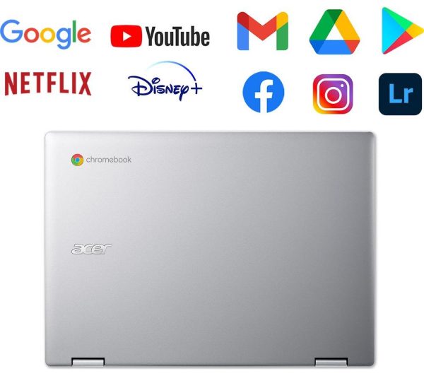 ACER Spin 311 11.6â€ 2 in 1 Chromebook - MediaTek MT8183C, 64 GB eMMC, Silver