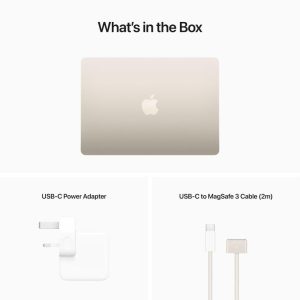 APPLE MacBook Air 13.6" (2022) - M2, 256 GB SSD, Starlight