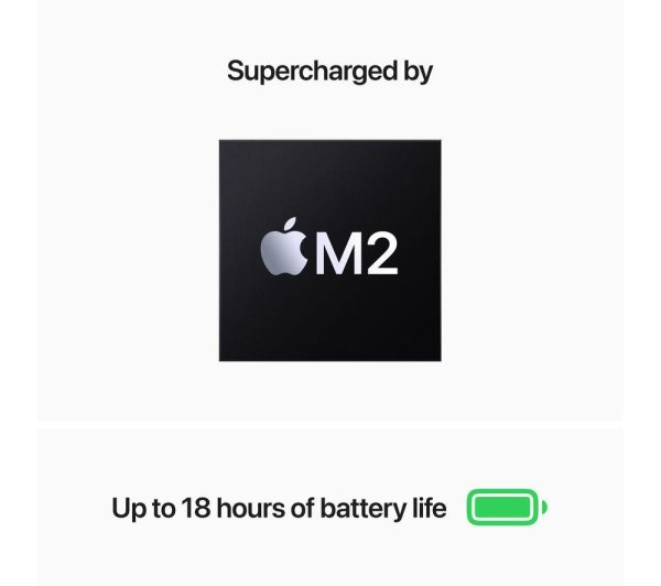APPLE MacBook Air 13.6" (2022) - M2, 256 GB SSD, Midnight